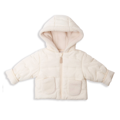 3 Bamboom - Giacca bimba con tasche teddy - WARM WHITE