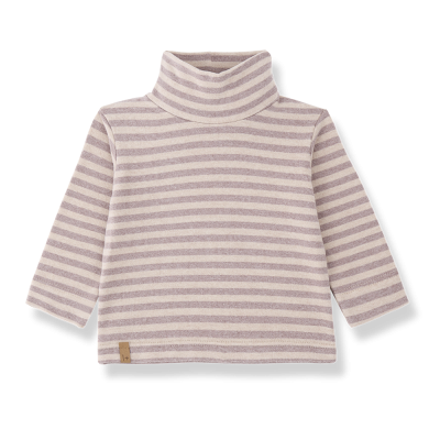 1 1+inthefamily - Maglia a righe maniche lunghe e collo alto