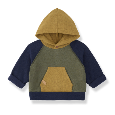 2 1+inthefamily - Maglia con cappuccio in morbido pile 