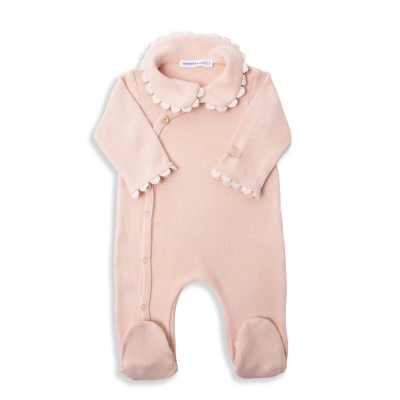 3 Ba,boom - Tutina colletto con piedi - WARM PINK