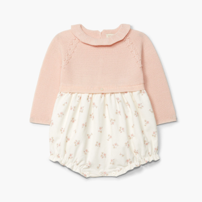 3 Wedoble - Tutina corta a maniche lunghe corpetto in lana merino