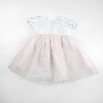 Kid's Company -    Abito cerimonia taffetà con tulle 