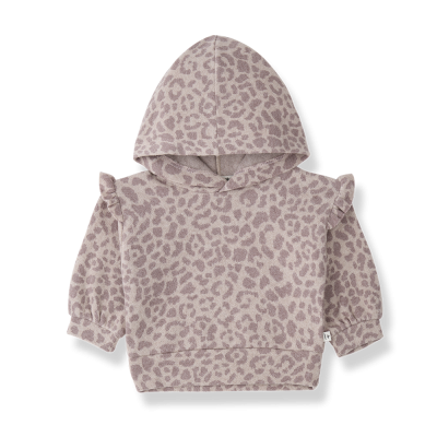 1 1+inthefamily - Maglia con cappuccio in morbido pile 