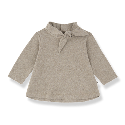 1 1+inthefamily - Maglia con nodo bimba canapa