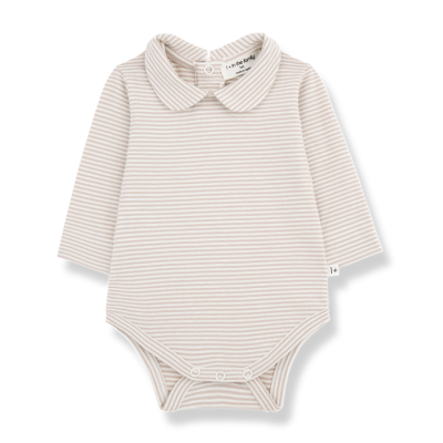 3 1+in the family - Body collo tondo beige