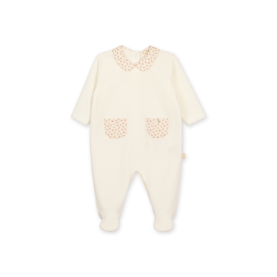 3 Baby Gi - Tutina ciniglia avorio 