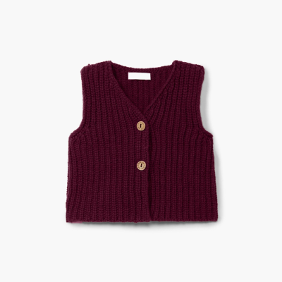 1 Wedoble - Gilet lavorato a maglia in lana merino