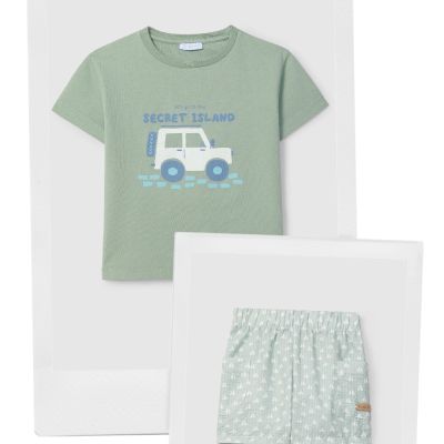 Laranjinha - Completo t-shirt jeep e pantaloncini 