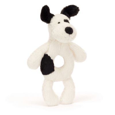 8 Jellycat - Sonaglio Ad Anello Per Cuccioli Bashful Black & Cream